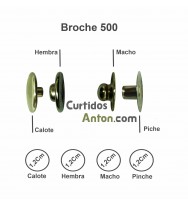 BOTON BROCHE CLICK PRESION 500